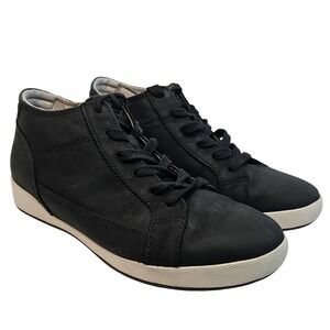 Dansko Womens Onyx Black‎ Milled High top Leather Nubuck Sneaker Shoe 41 or 10.5